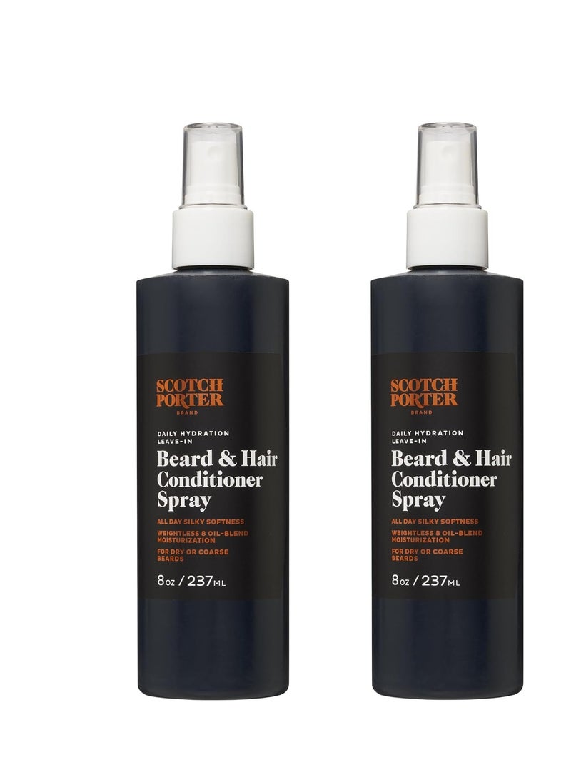 Scotch Porter Leave-in Conditioner Spray for Men | Daily Hydration Leave-In Beard & Hair Conditioner Spray | Non-Toxic Ingredients, Free of Parabens, Sulfates & Silicones |8oz – 2 Pack - pzsku/Z49632AF26AD024B91AE0Z/45/_/1739160888/91839d51-1a55-4e41-9d42-70c1a1a21933