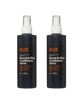 scotch porter Scotch Porter Leave-in Conditioner Spray for Men | Daily Hydration Leave-In Beard & Hair Conditioner Spray | Non-Toxic Ingredients, Free of Parabens, Sulfates & Silicones |8oz – 2 Pack  - Image 1