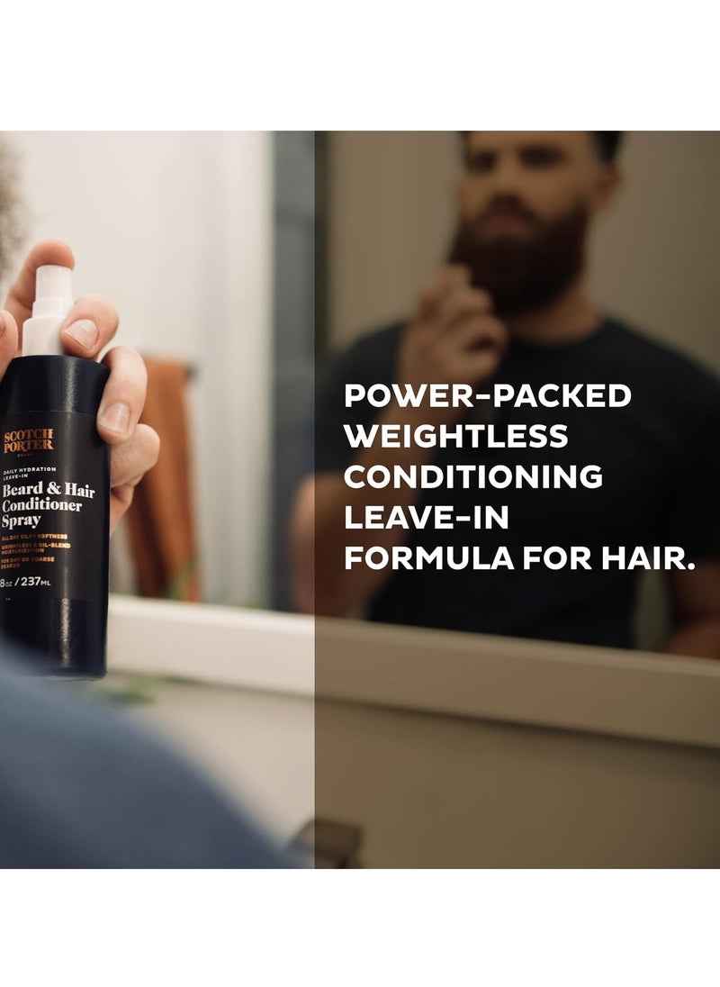 Scotch Porter Leave-in Conditioner Spray for Men | Daily Hydration Leave-In Beard & Hair Conditioner Spray | Non-Toxic Ingredients, Free of Parabens, Sulfates & Silicones |8oz – 2 Pack - pzsku/Z49632AF26AD024B91AE0Z/45/_/1739160898/e1aea2ef-7f92-4d93-be73-c841e0aae0e3