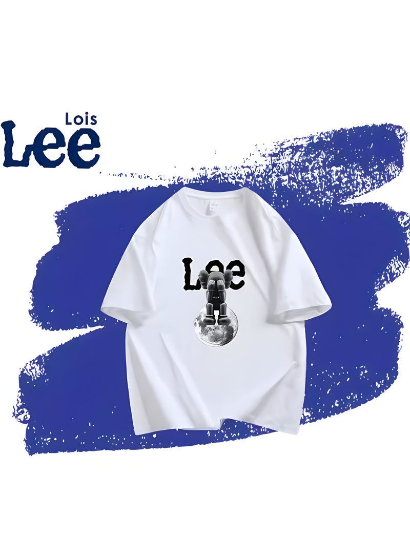 LEE New Fashionable Casual LEE Co Branded T-shirt