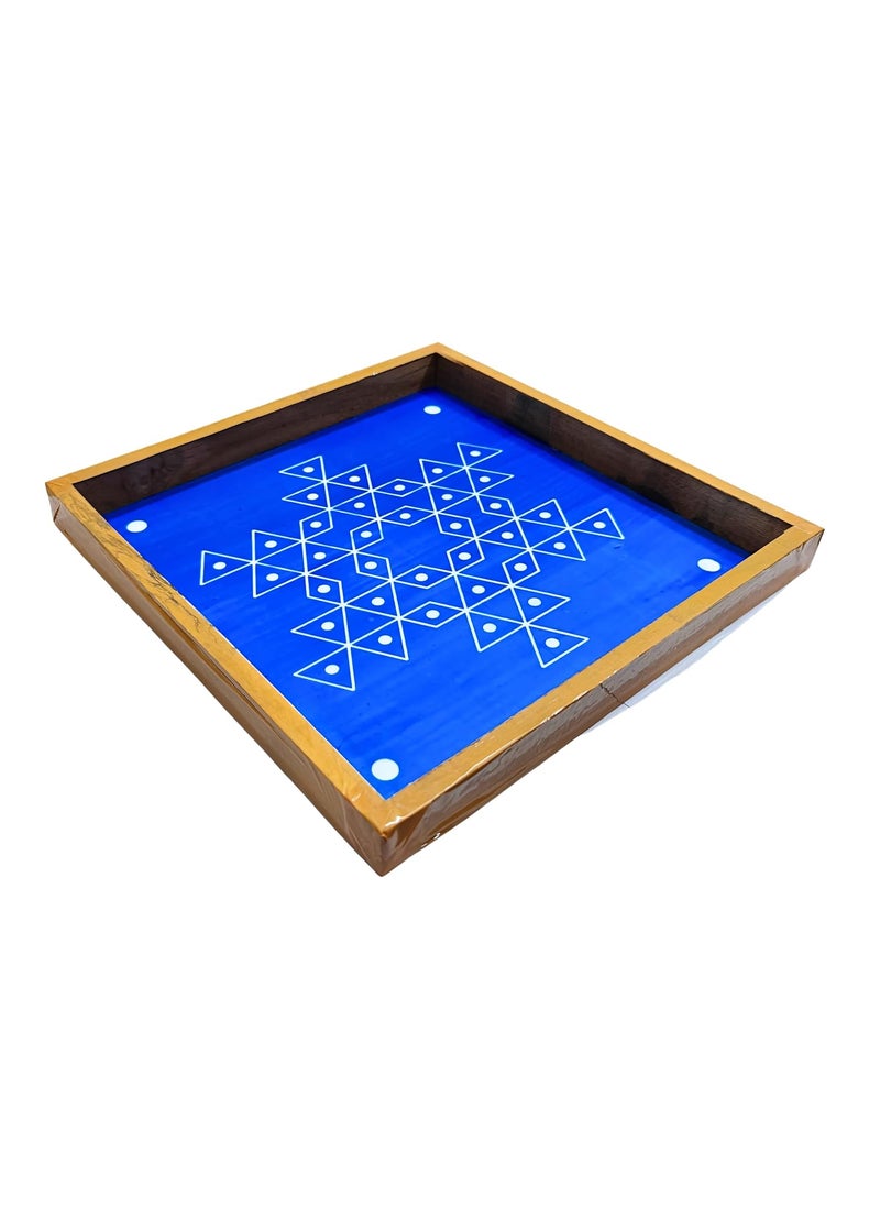 anciently Anciently Star Flower Padi Kolam Rangoli Stencil Wooden, Rangoli Sacha Wooden, 1 Piece (10x10 Inches)  - Image 5