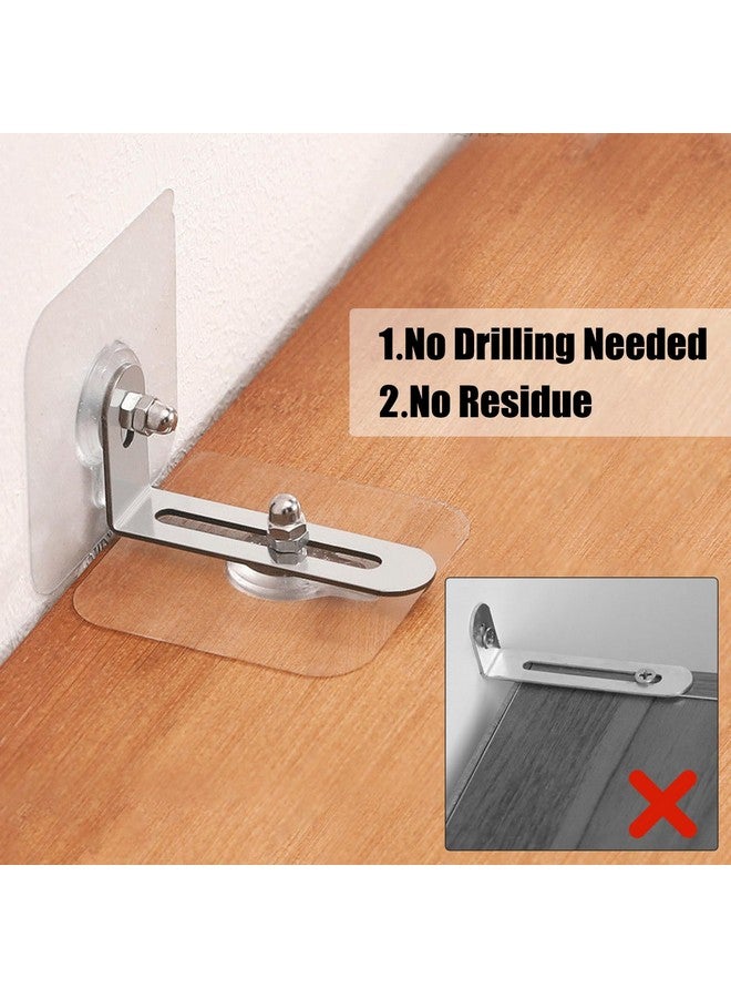 AccEncyc No Drill Furniture Anchors 6 Packs Anti Tip Furniture Straps Kit Adhesive Furniture Wall Anchors for Baby Proofing, Secure Bookcase Dresser Shelf Cabinet Wall - Image 5