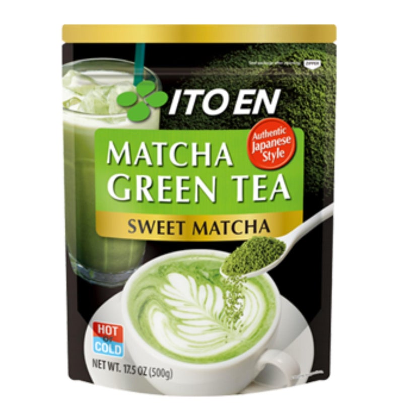Ito En Matcha Green Tea, Sweet Powder, 17.5 Ounce (Pack of 1), Sweetened Green Tea Powder - Image 1