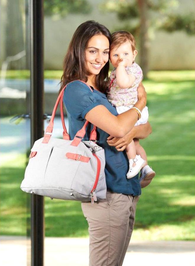BEABA Stockholm Diaper Bag - Coral - Image 3