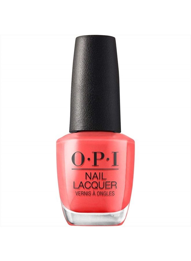 OPI Nail Lacquer, Live.Love.Carnaval, Orange Nail Polish, 0.5 fl oz - Image 1