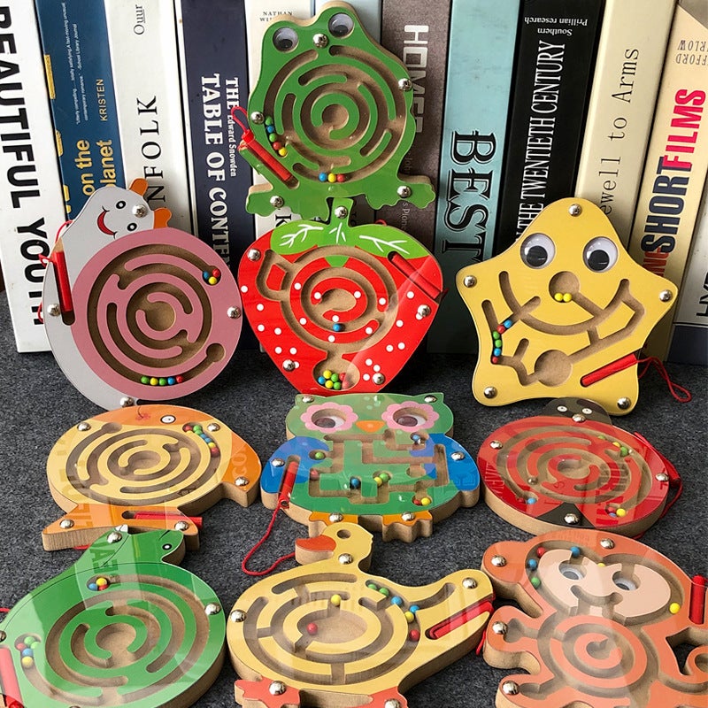 Magnetic Pen Walking Beads Small Maze Toys Young Children Thinking Training Magnetic Magnet Boy Puzzle Concentration - Image 2