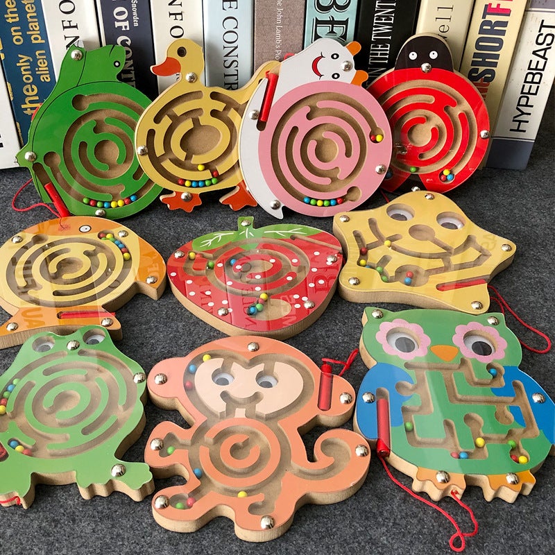 Magnetic Pen Walking Beads Small Maze Toys Young Children Thinking Training Magnetic Magnet Boy Puzzle Concentration - Image 3
