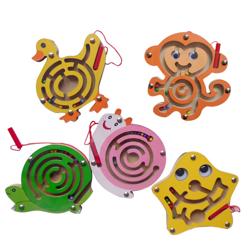 Magnetic Pen Walking Beads Small Maze Toys Young Children Thinking Training Magnetic Magnet Boy Puzzle Concentration - Image 4