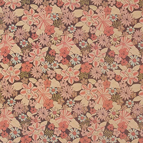 Aimyoo Kraft Floral Wrapping Paper Jumbo Roll All Occasion Flower Gift Wrap Paper for Wedding Bridal Shower Birthday 17 in x 60 ft - Image 3