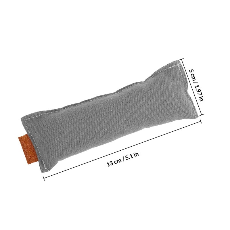 2Pcs Cotton Non Slip Wrist Elbow Mat Pad 13x5cm Light Grey Anti Fatigue Office Desk Support - Image 3