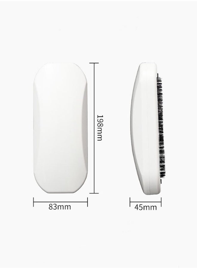 HOMESTAR Premium White Dust Cleaning Brush – Multi-Surface Lint Roller & Fabric Sweeper For Bed, Sofa & Car Interiors | Ergonomic ABS Handle With Built-In Debris Tank | Ultra-Gentle Bristles For Delicate Surfaces | Efficient Pet Hair & Dust Remover | Compact & Lightweight Design - Image 3