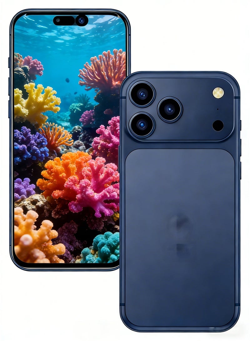 CCIT T17 Promax Smartphone, 16GB RAM, 1TB Storage, 6.8-inch HD Display, 5G Network, 6000mAh Battery -Blue - Image 2