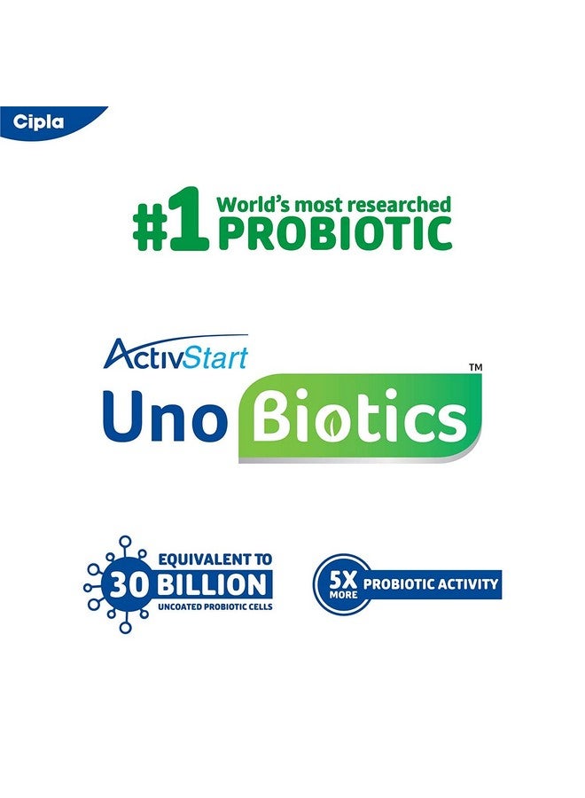 Cipla Activstart Unobiotics With Probiotic Activity | Helps Build Immunity | Probiotics for Adults - 10 Sachets - Image 3