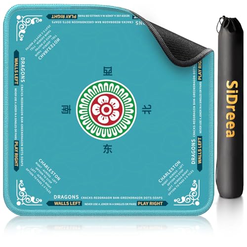 SiDreea Mahjong Mat 324324 Inch Noise Reduction AntiSlip Mahjong Mat for Table Mahjong Table Mat for Poker Card Board Games Table Mat Tile Games Dominoes - Image 1