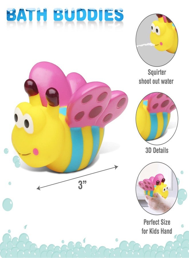 Puzzled DolliBu Butterfly Bath Buddy Squirter - Floating Colorful Butterfly Rubber Bath Toy Fun Water Squirting Bathtime Play For Toddlers Cute & Soft Insect Toy For The Bathtub, Beach & Pool for Girls & Boys - Image 2