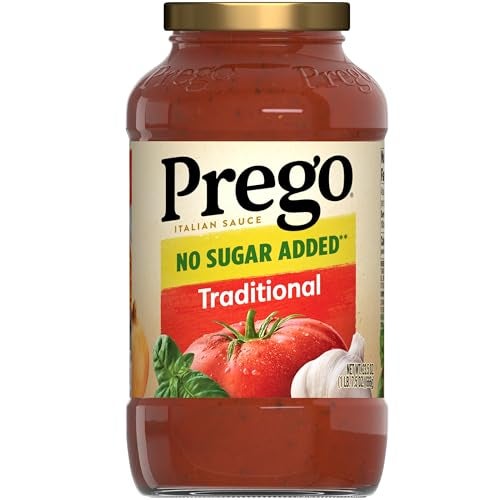 Prego Traditional No Sugar Added Pasta Sauce, 23.5 Oz Jar - Image 1