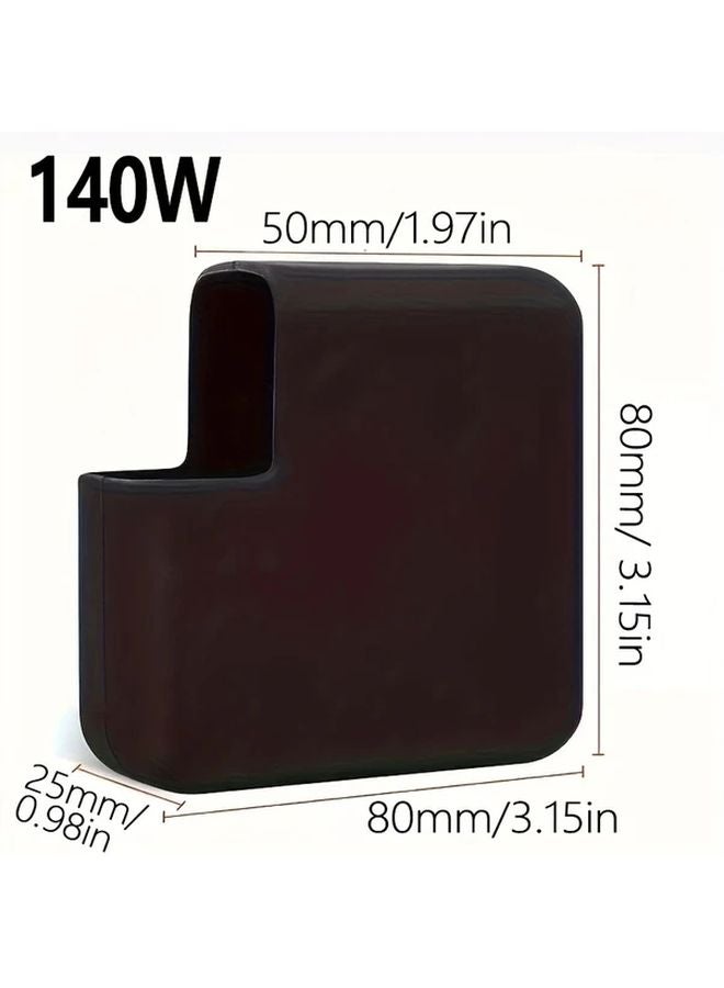 White Silicone Charger Case Cover For MacBook Air Pro 13 14 Inch 2020 2021 2022 M1 M2 30W 67W 96W 140W Power Adapter Sleeve - Image 2