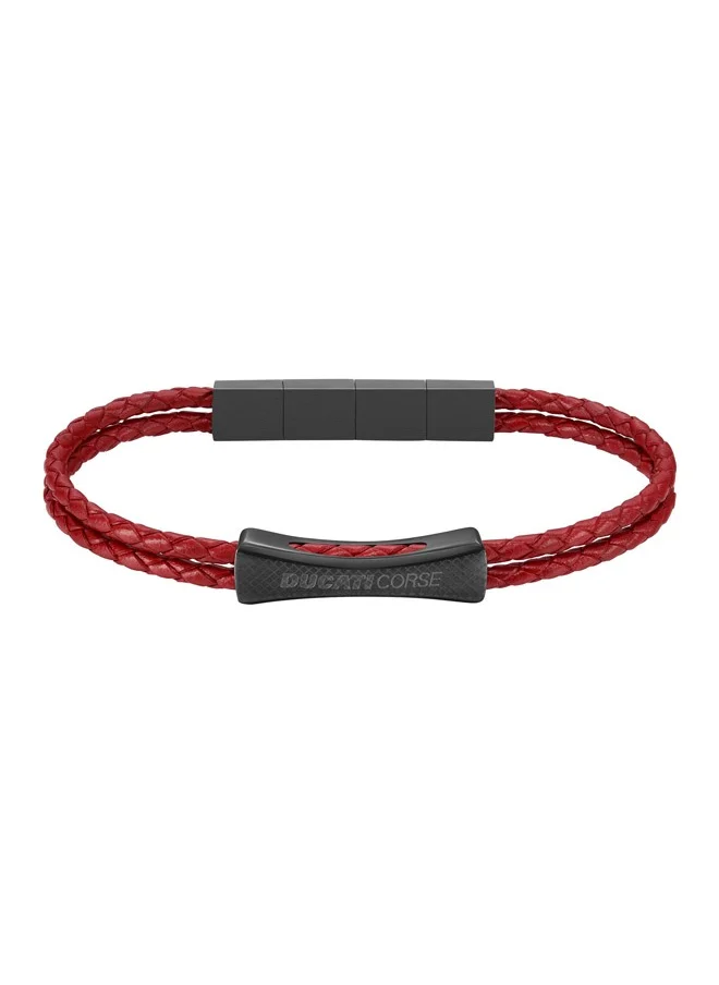 دوكاتي كورس Ducati Successo Red Bracelet For Men - DTAGB0000603