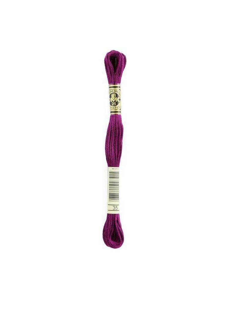 DMC DMC 6-Strand Embroidery Cotton 8.7 yard Very Dark Fuchsia  - Image 1