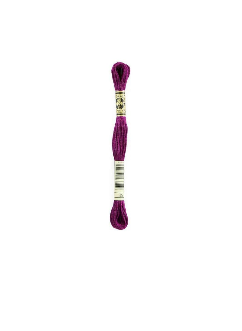 DMC DMC 6-Strand Embroidery Cotton 8.7 yard Very Dark Fuchsia  - Image 2