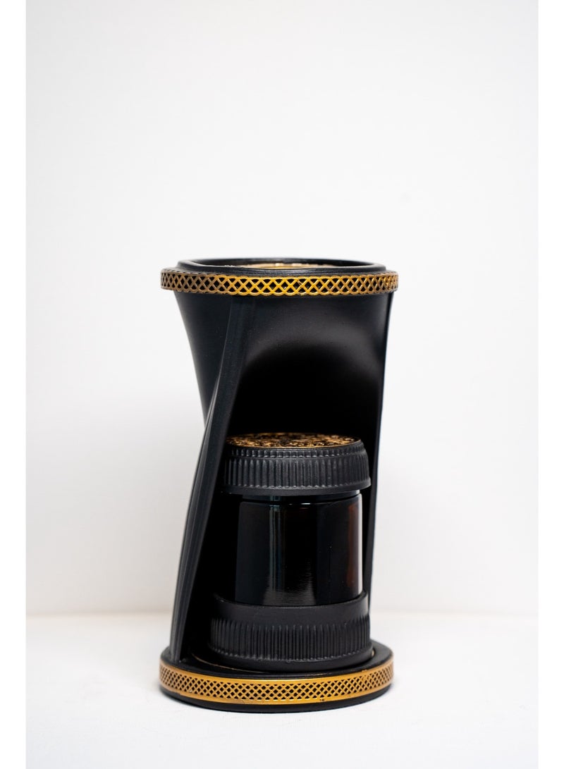 march thirty Premium Electric Incense Burner – Modern Black & Gold Design - Image 2