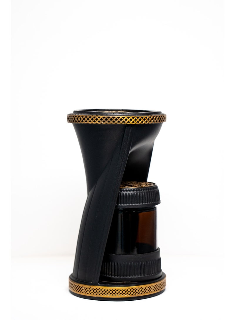 march thirty Premium Electric Incense Burner – Modern Black & Gold Design - Image 1