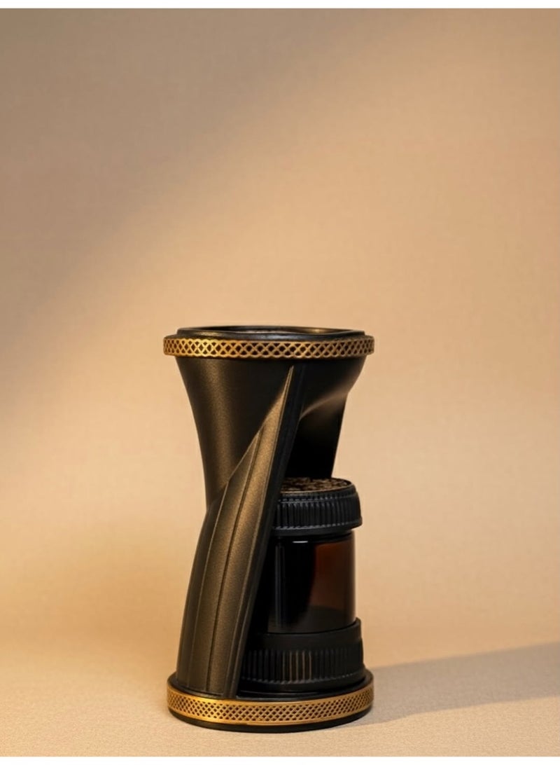 march thirty Premium Electric Incense Burner – Modern Black & Gold Design - Image 3