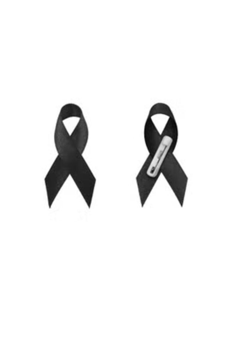 MIRFA Cancer Awareness Ribbons with Pins (Pack of 2) 