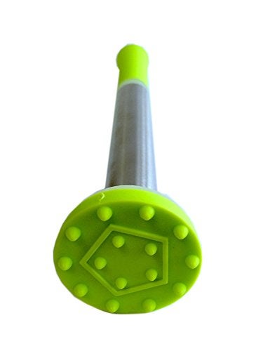Cuisinox Professional Stainless Steel Cocktail Muddler with Rubber Handle Green 8.5" - Image 2