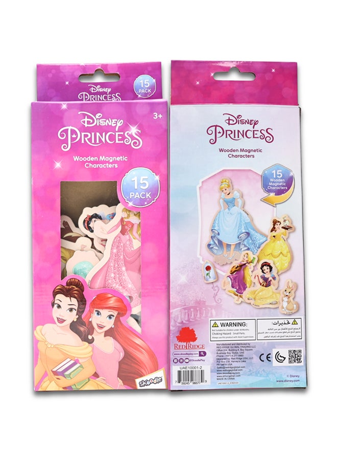 ديزني شخصيات ديزني برينسيس خشبية مغناطيسية - Image 2