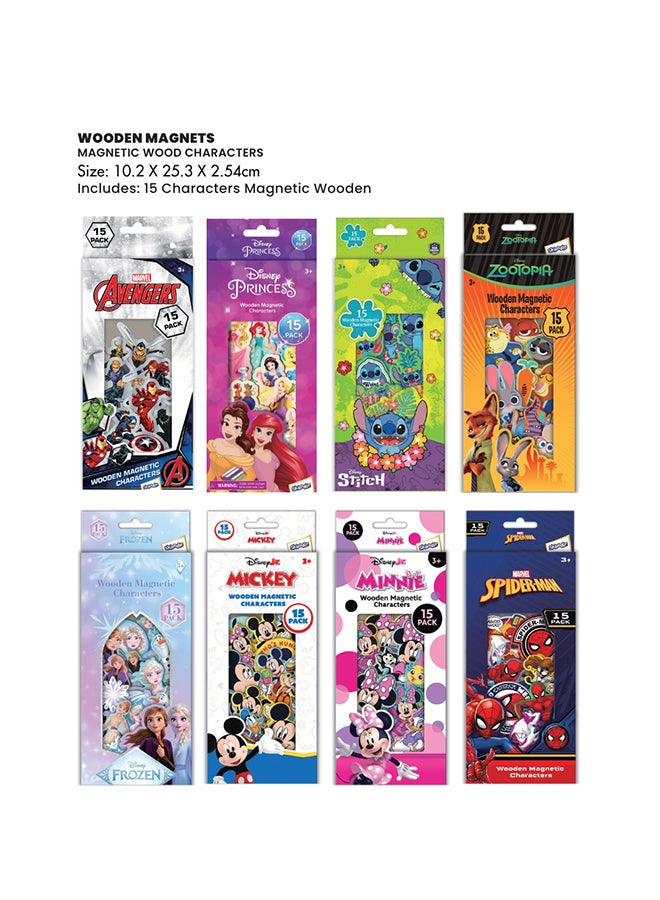 ديزني شخصيات ديزني برينسيس خشبية مغناطيسية - Image 4