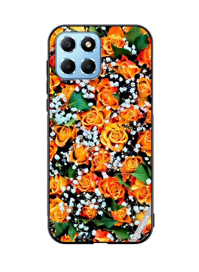 VR CREATIVE Protective Case Cover For Honor X8 5G Real Flower Design Multicolour - Image 1