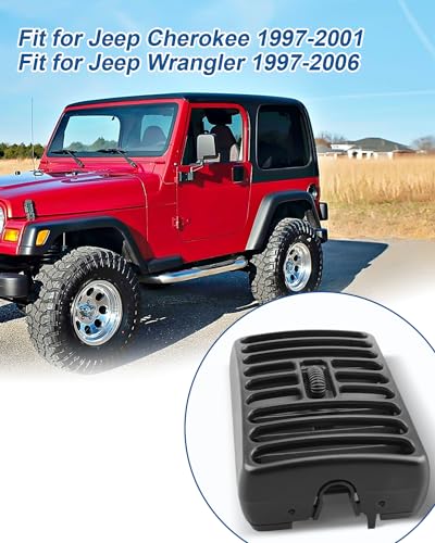 Quaneguzy 5DP55TAZ Console Air Vent Fit for Jeep Wrangler TJ 1997-2006, for Jeep Cherokee 1997-2001, for Dashboard Air Vent Driver Passenger Side 2Pcs - Image 2