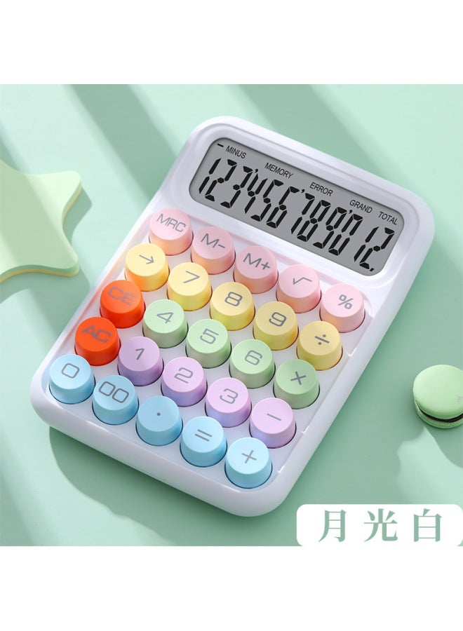 New Color Matching High Color Value Mechanical Keyboard Calculator Student Exam Special Portable Computer Large Screen