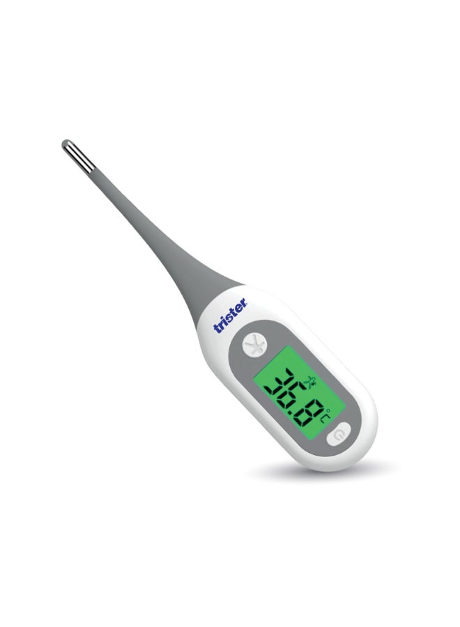 trister Precision Digital Thermometer TS-222TPD — 16-Seconds Fast Reading, LCD Backlit Display, Fever Alarm & Memory Function — Oral + Rectal + Underarm Thermometer, 1 Pcs - Image 1
