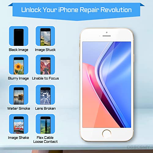 DGSCSMY for iPhone 8 Back Camera Replacement OEM Module 12MP Main Rear Lens Parts for iPhone8 with Wide Lens OIS HDR Photos 4K Video Flex Cable Fix Repair Full Assemble Tools Kit A1863 A1905 A1906 - Image 4