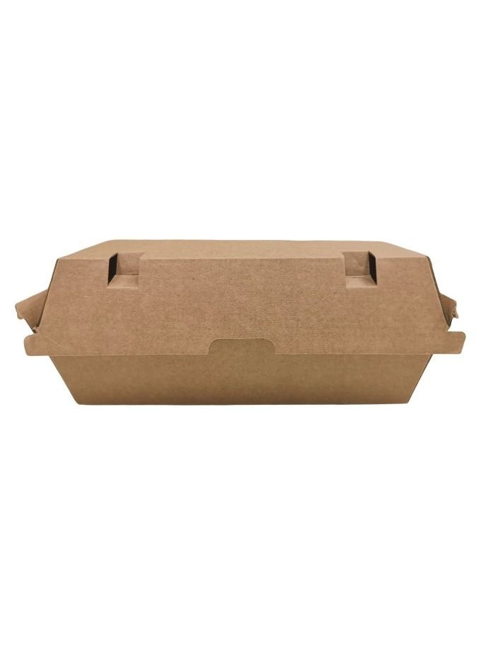 YASHTECH Ecofriendly and Disposable Kraft Brown Snacks Box 200 Pcs  - Image 1