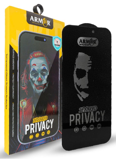 Privacy Screen  Protector for Apple iPhone 15 Pro Max Black