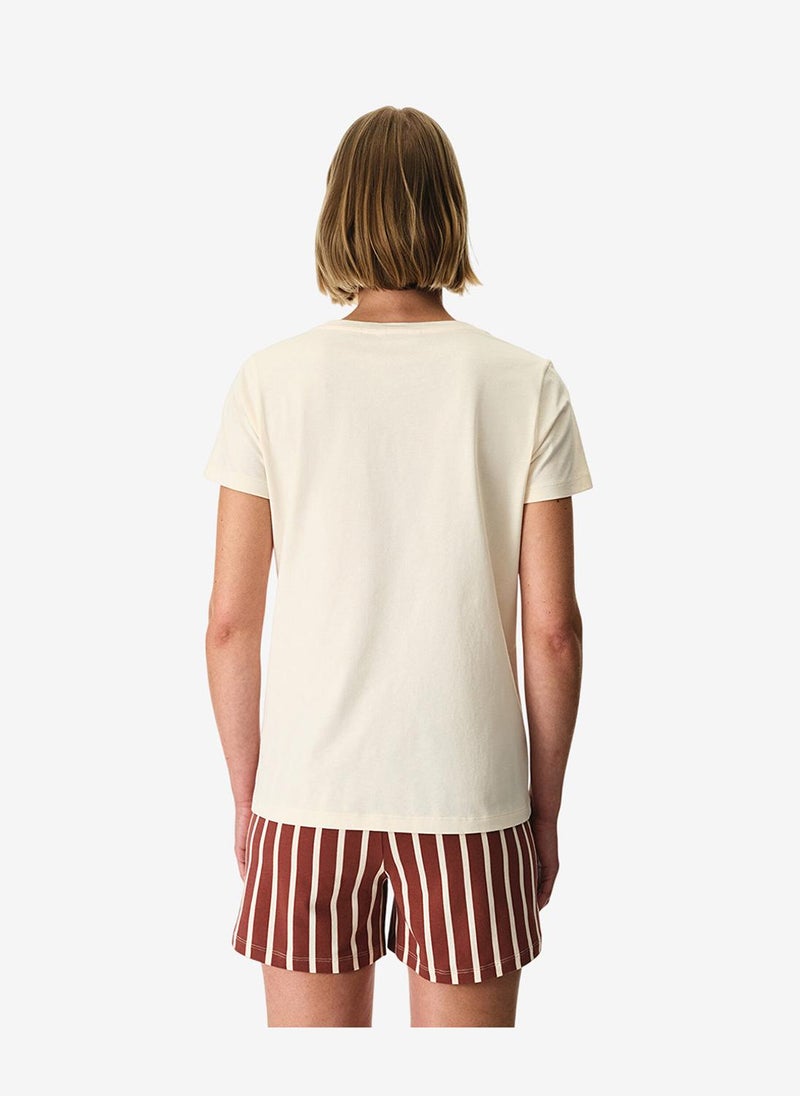 Penti Women Sisterhood Short Sleeve Shorts Multicolour Pyjama Set - Image 4