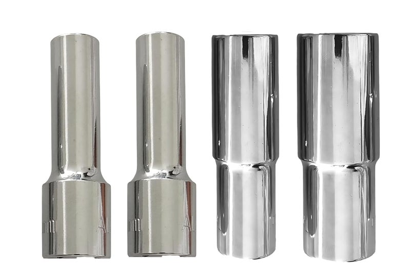 4 NEX 8mm + 12mm + 17mm + 21mm, 1/2" Drive Hex Long Chrome Vanadium Steel, Anti Rust, Heavy Duty Socket - Image 1