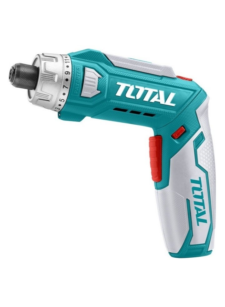 TOTAL Cordless Screwdriver 8V With Accessories TSDLI0802 - Image 1