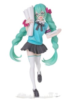 General Hatsune Miku school uniform beautiful girl Hatsune cartoon anime style prize figure suitable for fans and friends as gifts  - Image 1