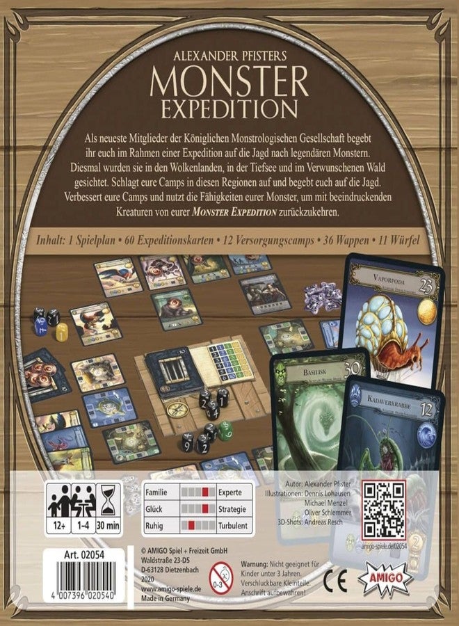 AMIGO Games Alexander Pfister's Monster Expedition - Exciting Dice-Rolling Adventure Game for 1-4 Players Ages 12+ - Solo Challenges Included - Image 3