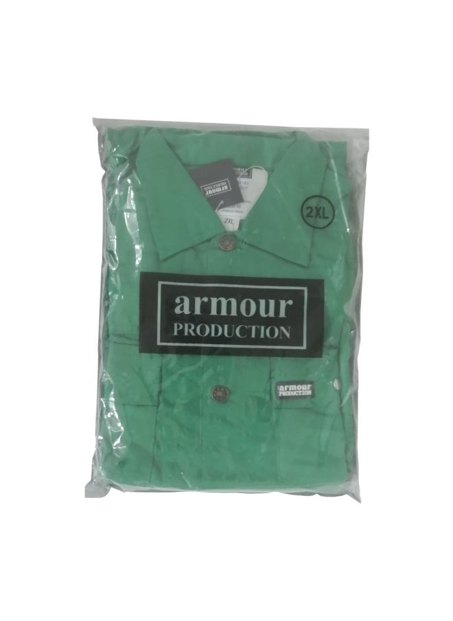 Armour Production AP 2-Piece Body Protection Suit - Bottle Green Color | Full Coverage Safety Wear | Durable PPE Workwear for Construction, Industrial, and Safety Professionals | Size 4xl  - Image 1
