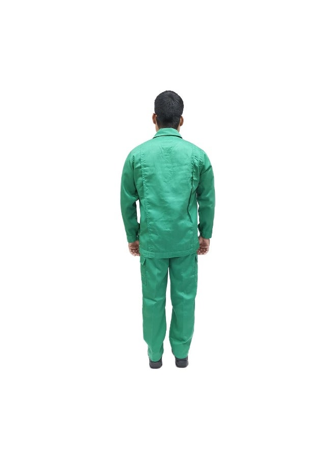 Armour Production AP 2-Piece Body Protection Suit - Bottle Green Color | Full Coverage Safety Wear | Durable PPE Workwear for Construction, Industrial, and Safety Professionals | Size 4xl  - Image 3