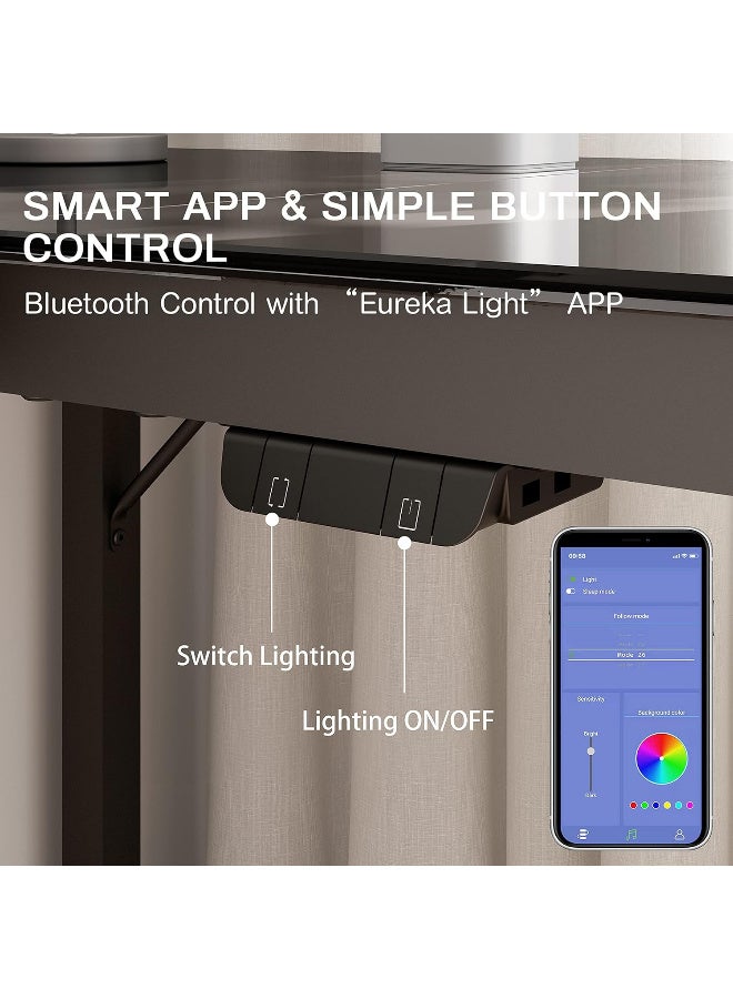 إيوريكا Eureka Ergonomic Gaming RGB 60" L Desk - Image 3