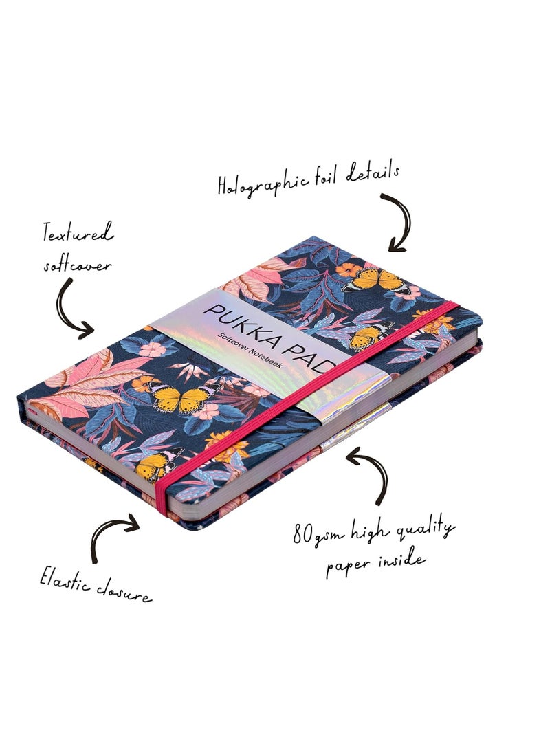 Pukka Pad Bloom Softcover Pad Notebook – 21 x 13cm – Pack of 3 Floral Designs - Image 3