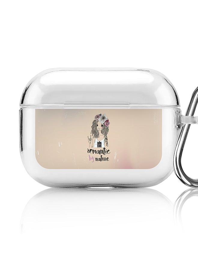 Stylizedd Classic Clear printed Case for Apple AirPods Pro 2nd Generation Thin Transparent Cover [Designed for Apple AirPods Pro 2nd Generation] - Romantic by Nature - Image 1