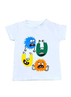 Baby Co. Dinosaurs & Monsters Graphic Cotton T-shirt  (2 Pack)  - Image 2