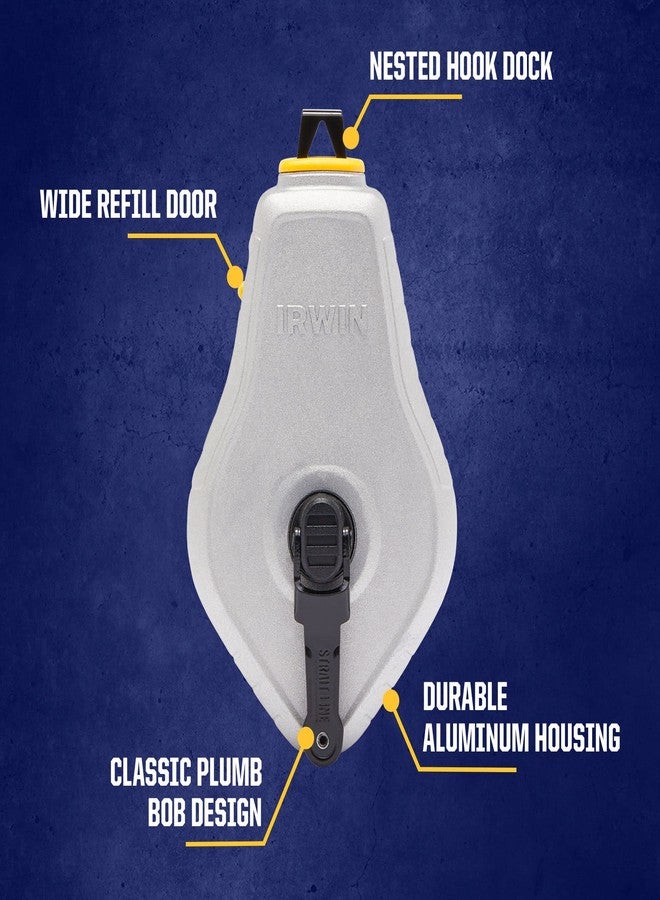 IRWIN Tools STRAIT-LINE Chalk Line, Classic Reel, Blue, 100ft (IWHT48441BC) - Image 3
